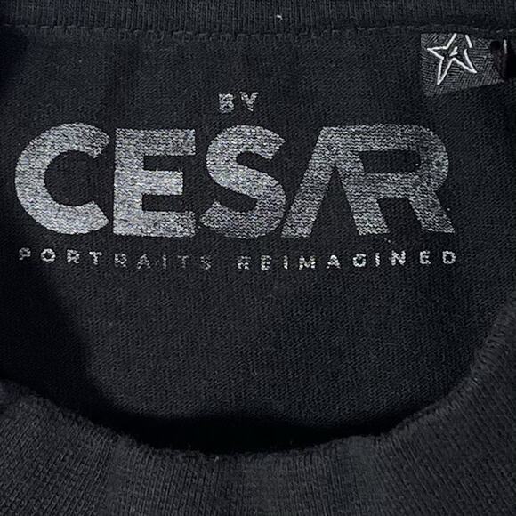 Travis Scott Graphic T Shirt Size Large Black Designed by Cesar 2023 Heavyweight - Picture 2 of 12